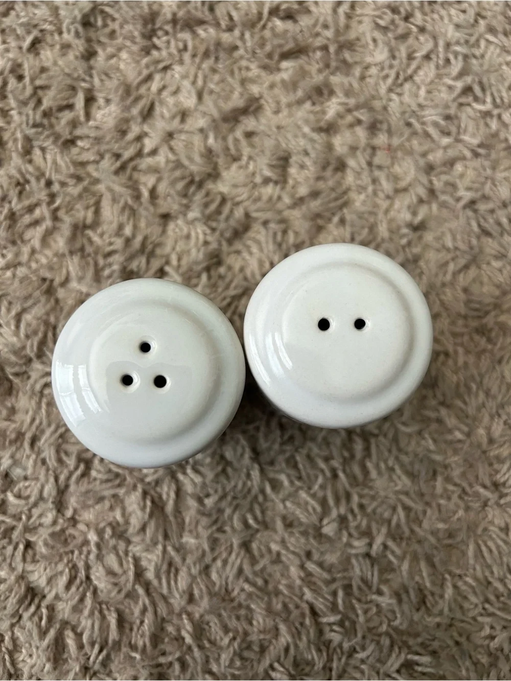 Dame Blanche & Chasseur Decorative Ceramic Salt and Pepper Shakers